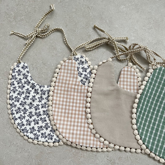 Pom Pom Bibs - Double Sided