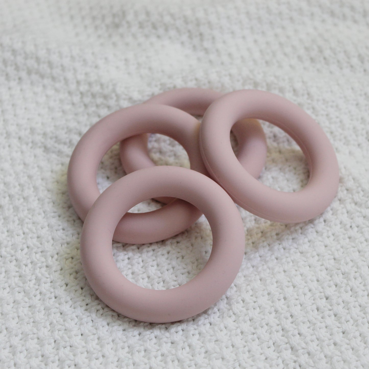 Solid Silicone Teething Ring 65mm