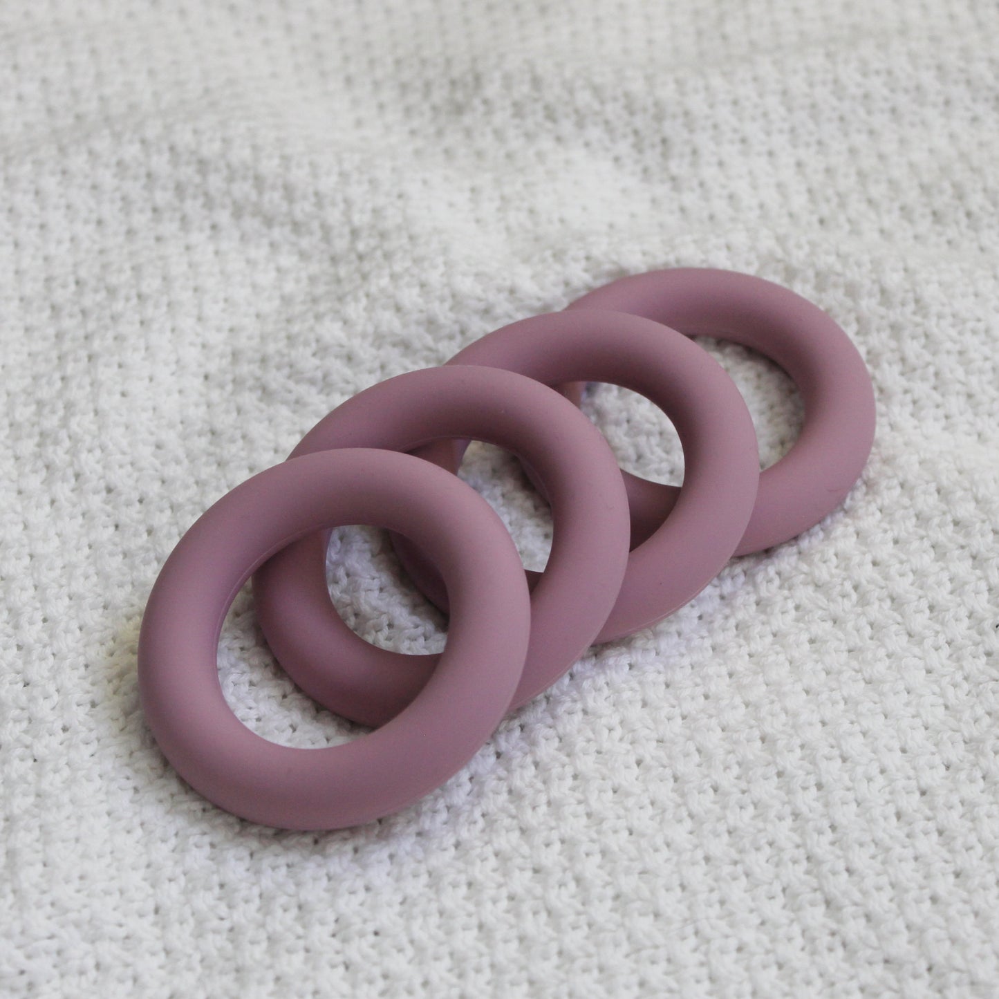 Solid Silicone Teething Ring 65mm